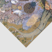 Papier Mousseline Farid al-Din 'Attar The Concourse of Birds (Détail)