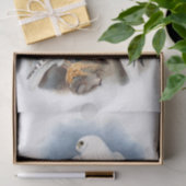 Papier Mousseline Faucon groenlandais, découpage (Cadeau)