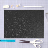 Papier Mousseline Faux Black Bokeh Parties scintillant Photo (Artisanat)