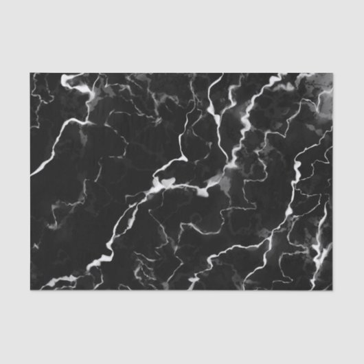 Papier Mousseline Faux Black Marble Texture Look (Recto)