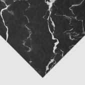 Papier Mousseline Faux Black Marble Texture Look (Détail)