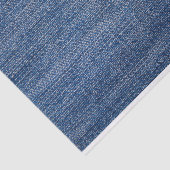 Papier Mousseline Faux Blue Jean Fabric (Détail)
