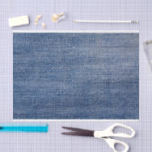 Papier Mousseline Faux Blue Jean Fabric (Artisanat)