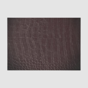 Papier Mousseline Faux Brown Alligator Cuir Imprimer Texture