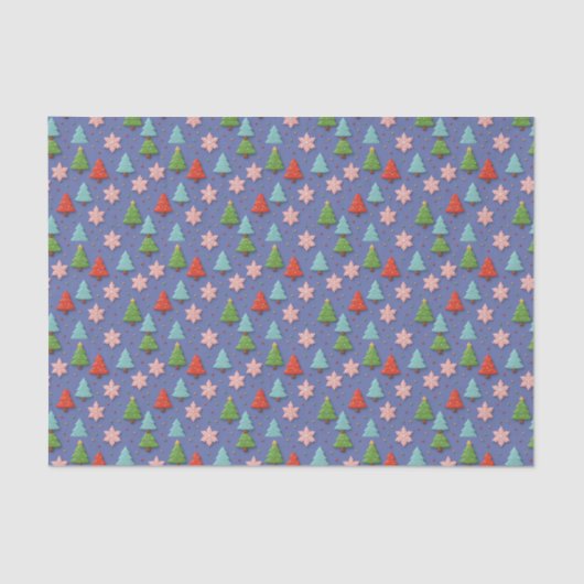 Papier Mousseline Faux Cookies in Clay Christmas Tissue Paper (Recto)