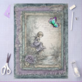 Papier Mousseline Faux Denim & Lace Imaginaire Fairy Decoupage (Artisanat)