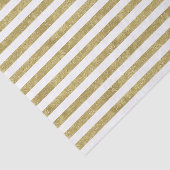Papier Mousseline Faux Glittery Gold Stripes (Détail)