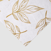 Papier Mousseline Faux Gold Botanical Christmas Holiday (Détail)