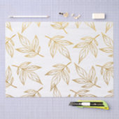 Papier Mousseline Faux Gold Botanical Christmas Holiday (Artisanat)