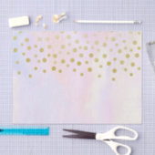 Papier Mousseline Faux Gold Confetti sur Purple Aquarelle (Artisanat)
