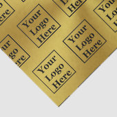 Papier Mousseline Faux Gold Modèle moderne Votre logo ici (Détail)