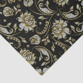 Papier Mousseline Faux Gold & Parties scintillant Damques Arrière -  (Détail)