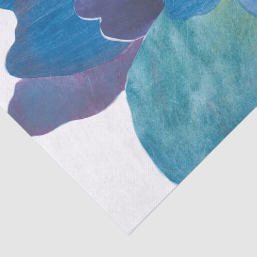 Papier Mousseline Faux Indigo I (Détail)