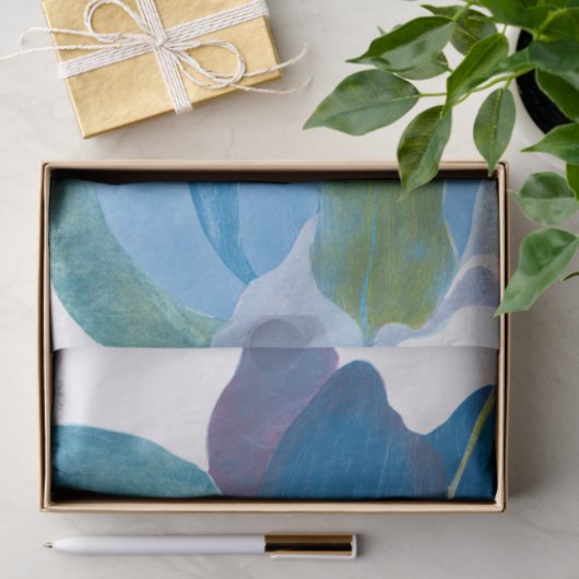 Papier Mousseline Faux Indigo I (Cadeau)