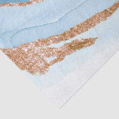 Papier Mousseline Faux Marbre Bleu Or Enveloppement, Découpage, Arti (Détail)