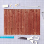 Papier Mousseline Faux Patiné Red Barn Wood Arrière - plan Découpage (Artisanat)