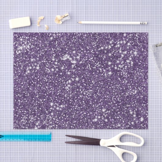 Papier Mousseline Faux Purple Parties scintillant Texture Look - Imp (Artisanat)