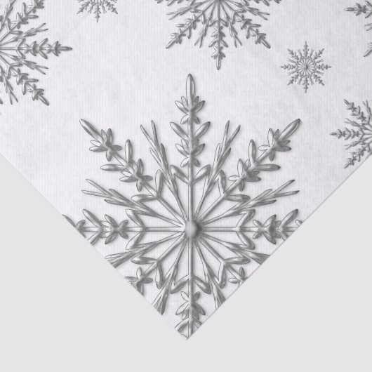 Papier Mousseline Faux Silver Hiver Flèches (Détail)