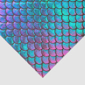 Papier Mousseline FAUX texture de sirène holographique (Détail)