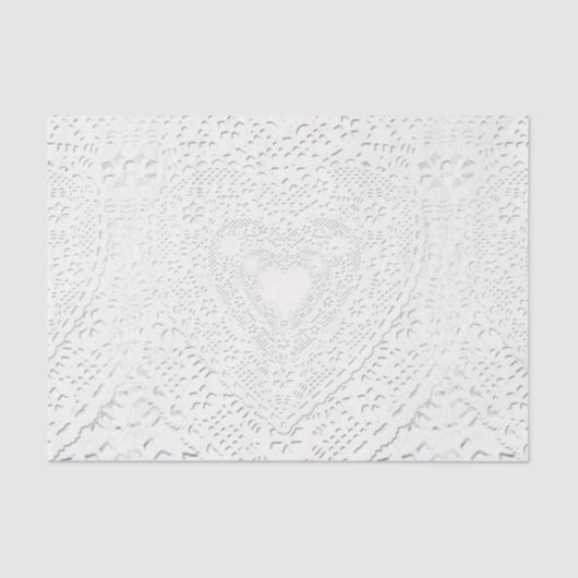 Papier Mousseline Faux White Lace Fabric Arrière - plan (Recto)