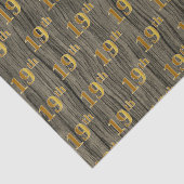 Papier Mousseline Faux Wood, Faux Gold 19th (dix-neuvième) Event (Détail)