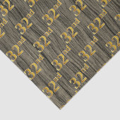 Papier Mousseline Faux Wood, Faux Gold 32e (Trente-Seconde) (Détail)