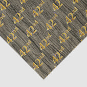 Papier Mousseline Faux Wood, Faux Gold 42e (Quarante-Seconde) (Détail)