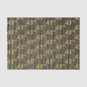 Papier Mousseline Faux Wood, Faux Gold 43e (Quarante-Troisième)
