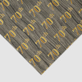Papier Mousseline Faux Wood, Faux Gold 70th (Seveneth) Event (Détail)