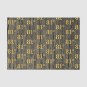 Papier Mousseline Faux Wood, Faux Gold 81e (Quatre-vingt-unième)