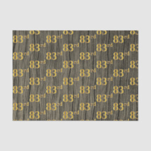Papier Mousseline Faux Wood, Faux Gold 83e (Quatre-vingt-troisième)