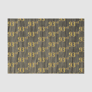Papier Mousseline Faux Wood, Faux Gold 93e (Quatre-vingt-treizième)