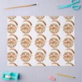 Papier Mousseline Faux Yarn Notch-Hook Santa Face Christmas Wrapping (Artisanat)