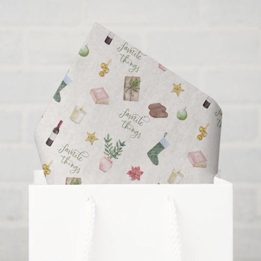 Papier Mousseline Favoris de Noël de Noël (Sac cadeau)