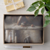 Papier Mousseline Feather Headdress & Tribal Pot Decoupage (Cadeau)