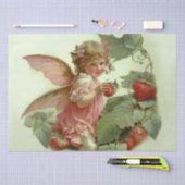 Papier Mousseline Fée aux fraises victorienne (Artisanat)