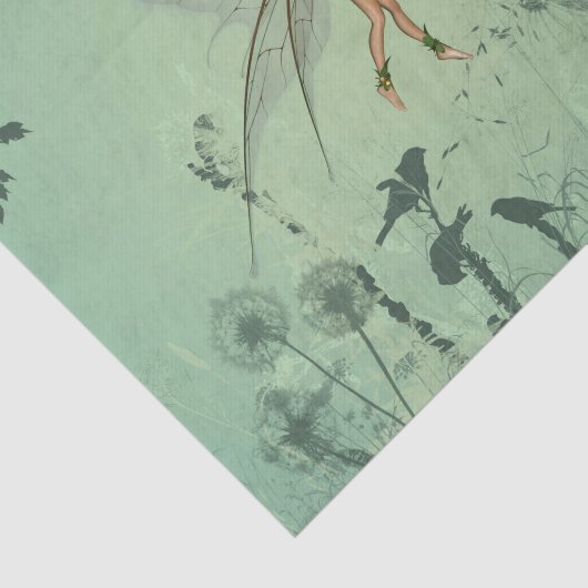 Papier Mousseline Fée avec le pissenlit (Détail)