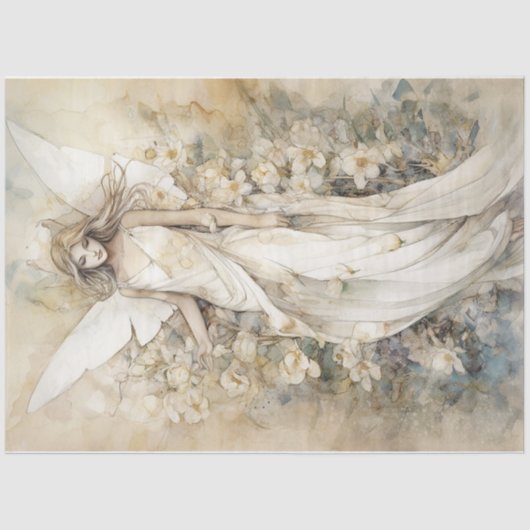 Papier Mousseline Fée blanche (Recto)