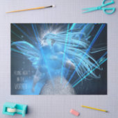 Papier Mousseline Fée Bleue Dans Le Papier Tissu De Découpage Vortex (Artisanat)