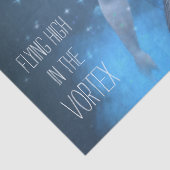 Papier Mousseline Fée Bleue Dans Le Papier Tissu De Découpage Vortex (Détail)