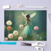Papier Mousseline Fée dans la prairie Découpage (Artisanat)