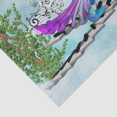 Papier Mousseline Fée, dansant sur un piano (Détail)