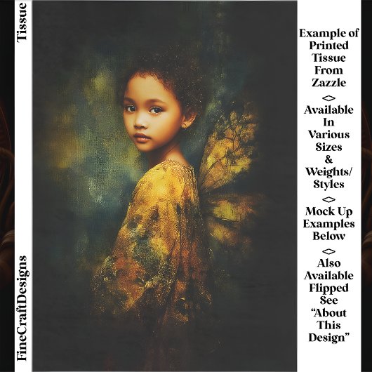 Papier Mousseline Fée de course mixte Ethereal à l'automne EG4L Déco