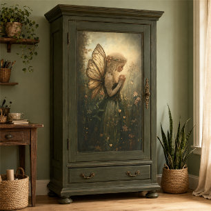 Papier Mousseline Fée de la forêt vintage avec découpage de couronne