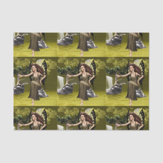 Papier Mousseline Fée de papillon (Recto)