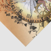 Papier Mousseline Fée de Steampunk sur une horloge (Détail)