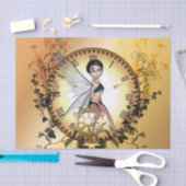 Papier Mousseline Fée de Steampunk sur une horloge (Artisanat)