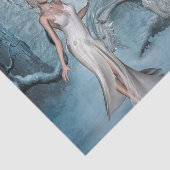 Papier Mousseline Fée de Wondeful avec le dragon (Détail)