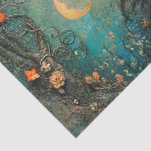 PAPIER MOUSSELINE FÉE DECOUPAGE DE LA FORÊT DE MINUIT (Détail)