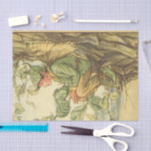 Papier Mousseline Fée d'orme ailée assise dans un arbre (Artisanat)